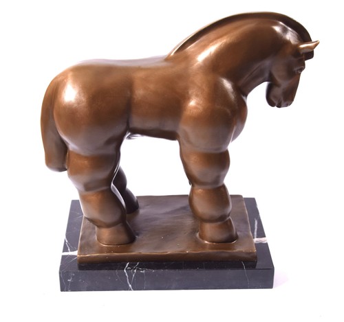 Scultura bronzo cavallo su - bronzo,