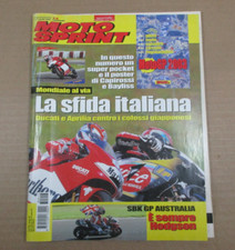 Rivista MOTO SPRINT 1/7 aprile 2003 poster Capirossi Bayliss Ducati Aprilia GP