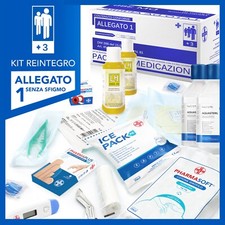 Kit di reintegro ALLEGATO 1 S/SFIGMO per cassetta medica pronto soccorso + 3 dip