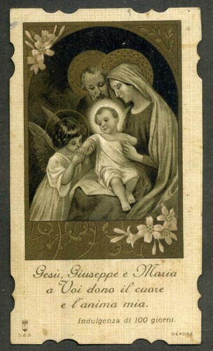 Santino holy card gesu - holy, gesu'