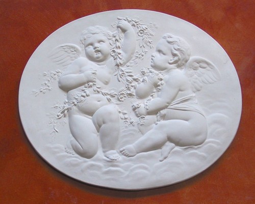 Bassorilievo gesso bianco - bassorilievo,