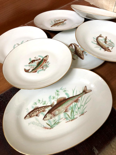 Servizio piatti set pesce - set, da
