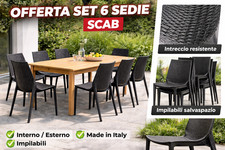 Set 6 Sedie SCAB Design