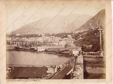 1880c CASTELLAMMARE DI STABIA Cantiere navale Napoli Fotografia albumina