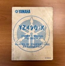 MANUALE OFFICINA YAMAHA YZ490 (K) OWNER'S MANUAL AND SERVICE 1982