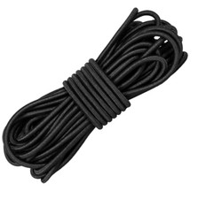 Cordino filo cordoncino elastico nero di spessore 3 mm lunghezza 5 metri