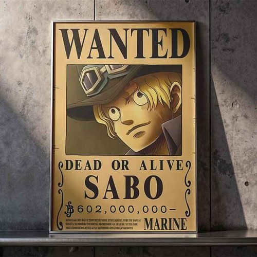 Poster one piece taglia wanted - piece,