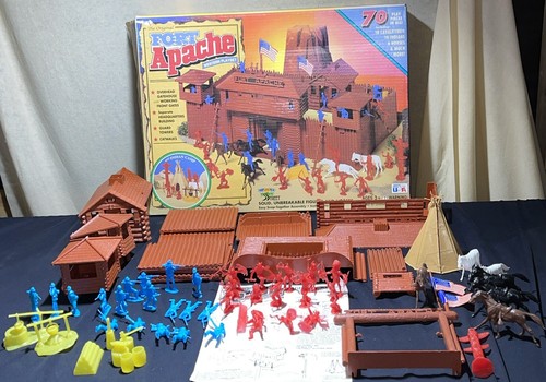 Fort apache western playset - apache,