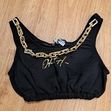 Crop top Odi Et Amo nero in
