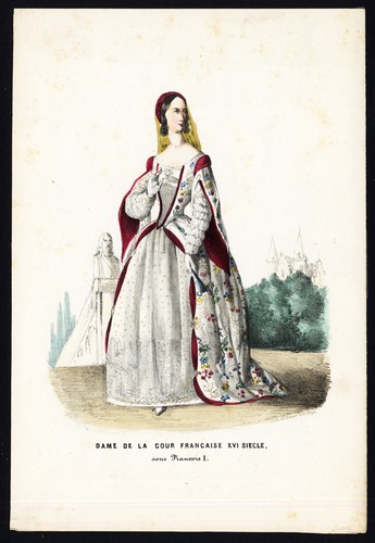 Stampa antica costume-FRANCOIS