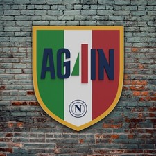 Scudetto in legno Napoli