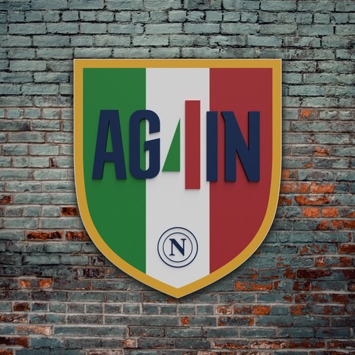 Scudetto legno napoli - in,