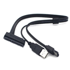 Cavo adattatore eSATA 5V SATA 22 Pin con connettore USB per Hard Disk 2,5" 45cm