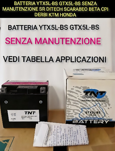 Batteria ytx5l gtx5l bs - batteria, ytx5l-bs