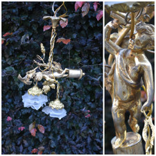 Lampadario plafoniera statuina