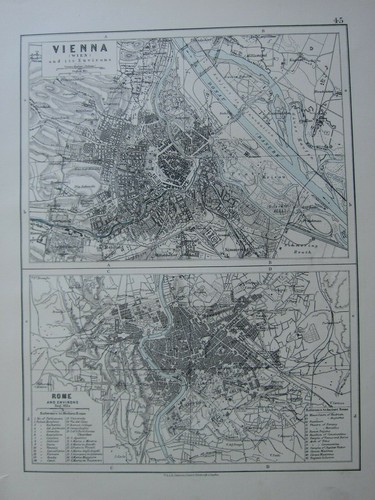 1913 map vienna wien - vienna, plan
