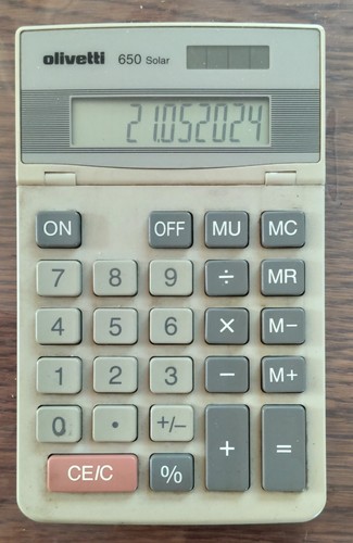 Calcolatrice olivetti 650 - calcolatrice,
