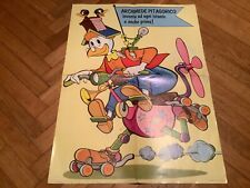 TOPOLINO GADGET - POSTER ENCICLOPEDIA DISNEY 1972 - RARO