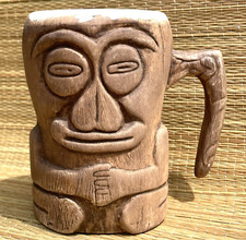 Antica tazza tiki vintage con manico Hawaiiana barware vera storia cultura tiki