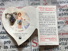 RARO LOTTO RELIQUIE Santa Teresa Gesù Bambino: sigillo in cera con smalto dipinto a mano!