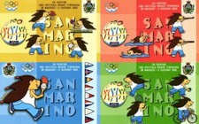 SAN MARINO 4  SCHEDE TELEFONICHE GIOCHI DEI PICCOLI STATI D'EUROPA