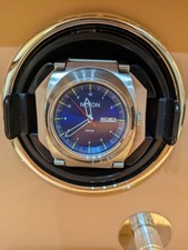 Orologio NIXON LUN4 Blu Sunray Analogico A3581258 Uomo Cassa Acciaio Inox