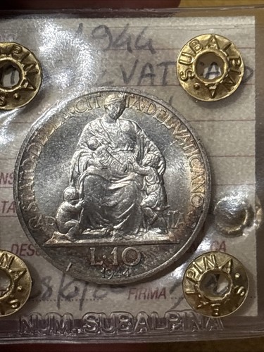 Moneta vaticano papa pio xii - papa,