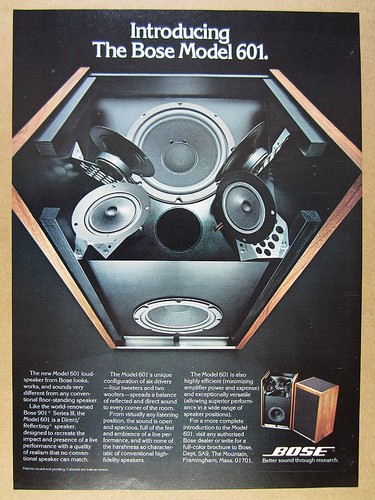 Pubblicità bose model 601 - pubblicità,