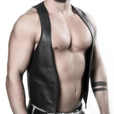 Gilet uomo pelle bar sexy - pelle,