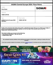 Sigma Central Europe standard pack