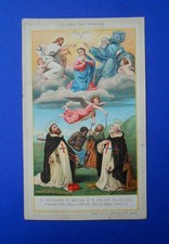 Santino HolyCard Centenario Fondazione Ordine Trinitari 1898 Gavuzzo Roma