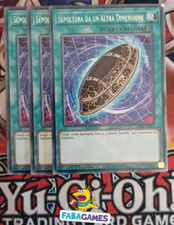 ?? YU GI OH 3 x SEPOLTURA DA UN'ALTRA DIMENSIONE – MAZE IT057 RARA – ITA ??