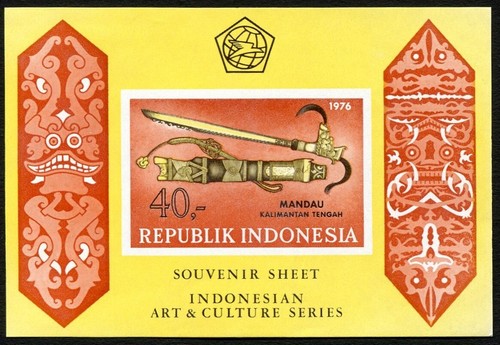 Indonesia blocco 1976 arte - arte, e