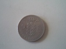 MONETA BELGIO 5 FRANCS FRANCHI