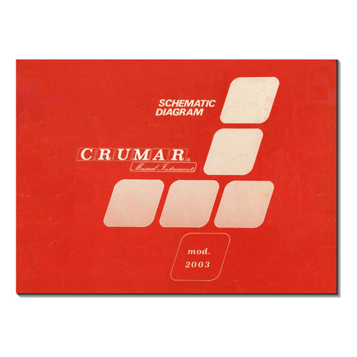 Crumar 2003 service manual - crumar,