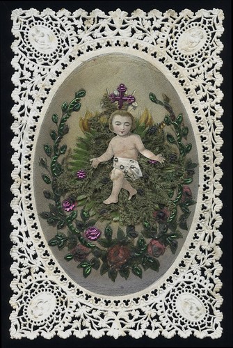 Santino manufatto collage - manufatto, 1800