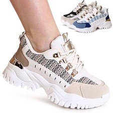 Sneaker Donna Plateau Con