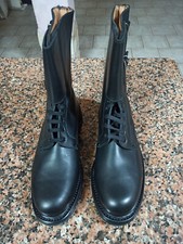 Anfibi tipo militare in pelle nuovo colore nero