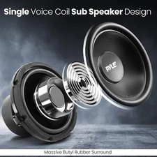 PYLE PLMW83 subwoofer da 20 cm