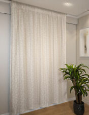 tende arredamento con fettuccia arricciatende,tessuto colore lino con ricamo