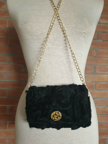 Borsa pochette pelliccia - pochette,