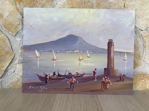 Quadro golfo napoli - di, napoli-