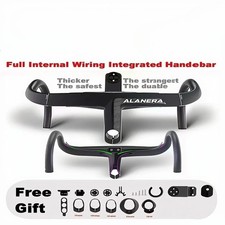 Manubrio integrato bici da strada in carbonio 380-440mm 28,6mm con supporto bici comput 