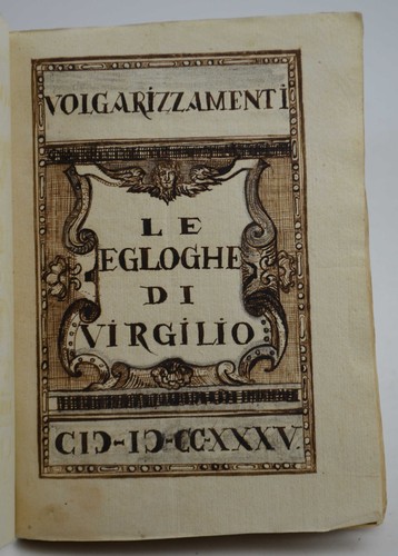 Volgarizzamento delle egloghe - volgarizzamento,
