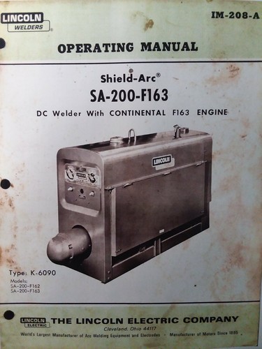Lincoln 200 pipeliner - sa-200,