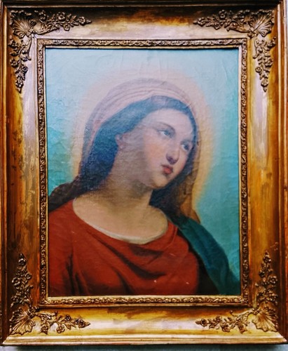Madonna olio tela - tela, '800