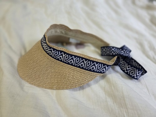 Cappello con visiera paglia - con,