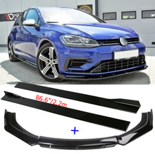 Spoiler labbro spoiler + 86.6" + minigonne laterali per VW Golf 7 R R-Line FL