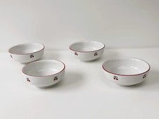 Richard Ginori set 4 Ciotoline Porcellana Con Ciliegie Locatelli Vintage Ottime
