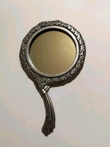 Vintage hand held mirror - vintage,
